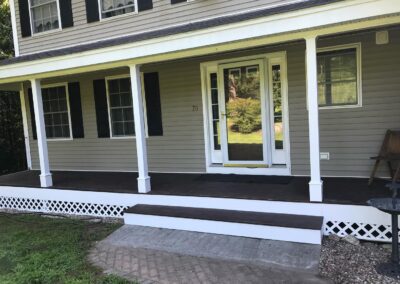 new siding and porch