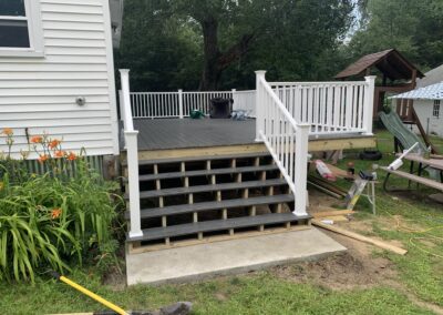 new deck and railings