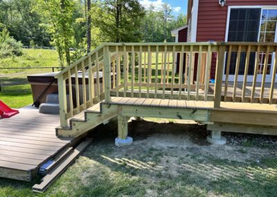 new deck and railings