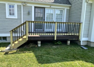 new deck and railings