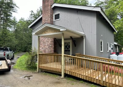 new deck and railings