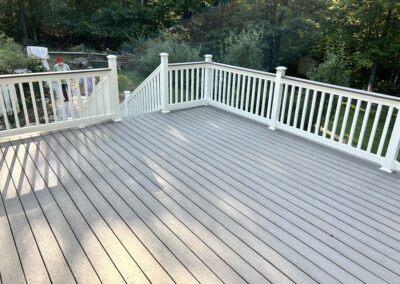 new deck and railings