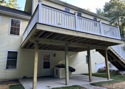 new deck and railings