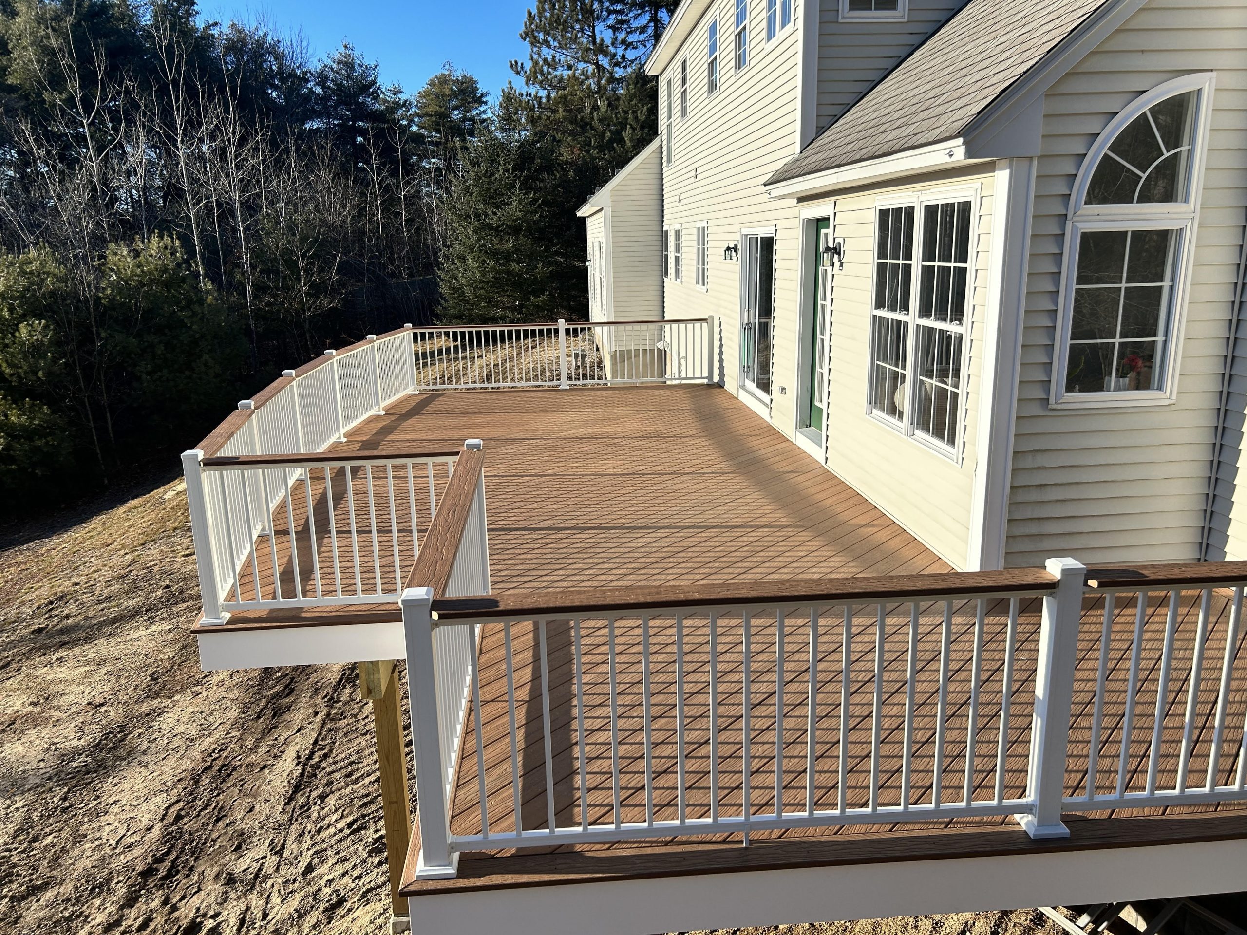 new deck and handrails